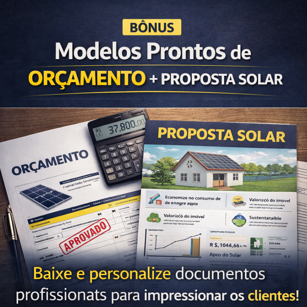 Modelos Prontos de Orçamento + Proposta Solar